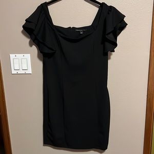 Haute Monde Black Mini Dress